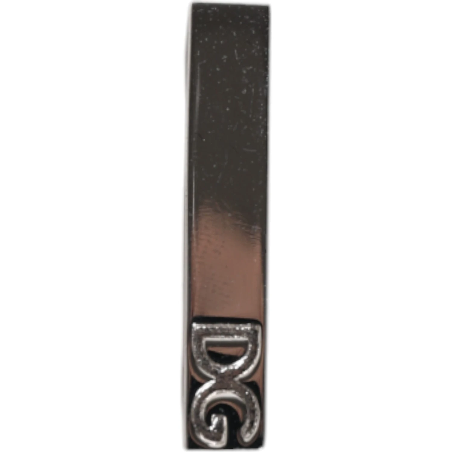 Silver Tone Brass Logo Branded Tie Clip Bar