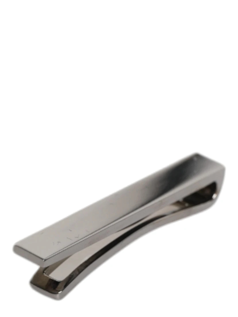 Black Tone Brass Logo Branded Tie Clip Bar