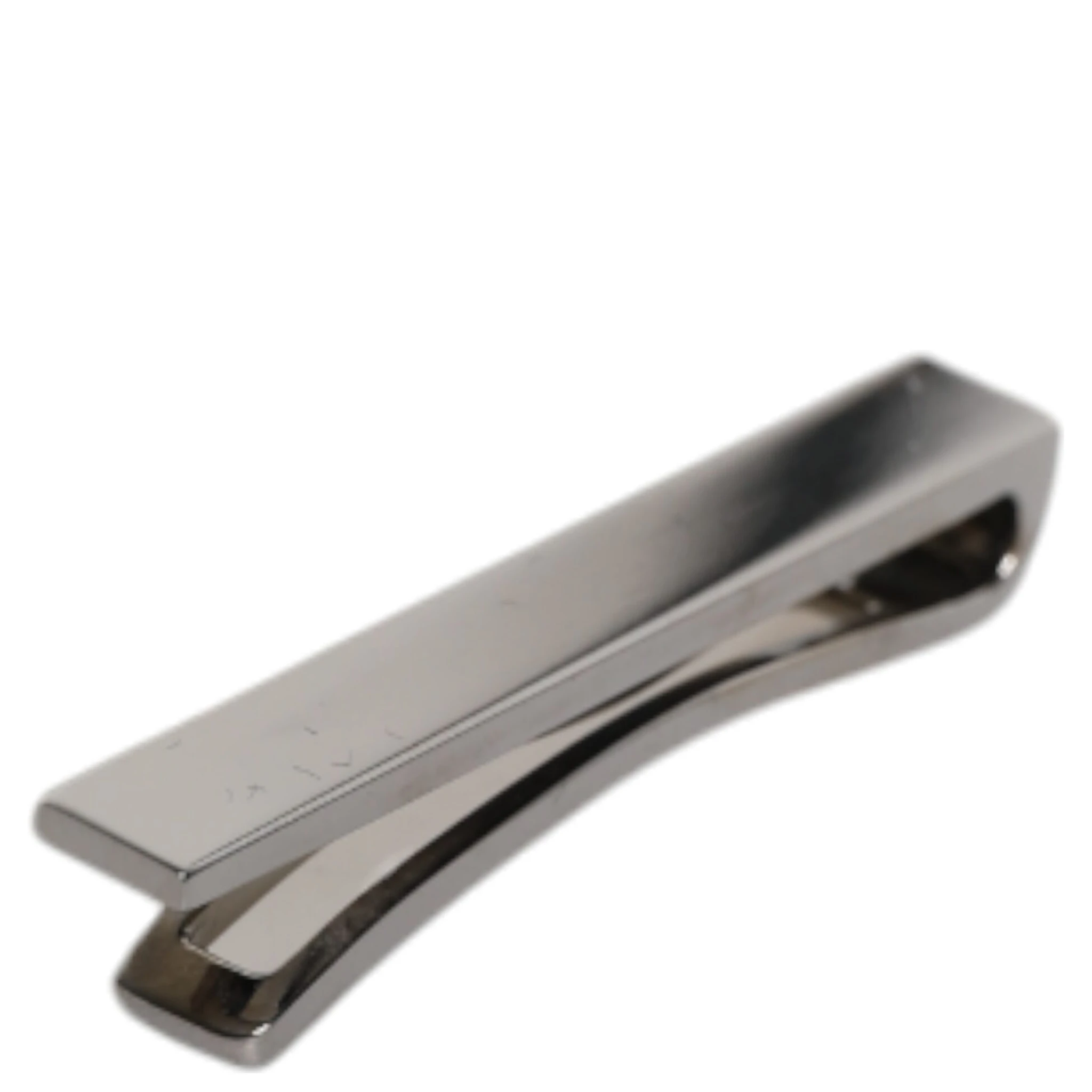 Black Tone Brass Logo Branded Tie Clip Bar