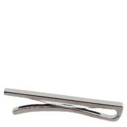 Black Tone Brass Logo Branded Tie Clip Bar