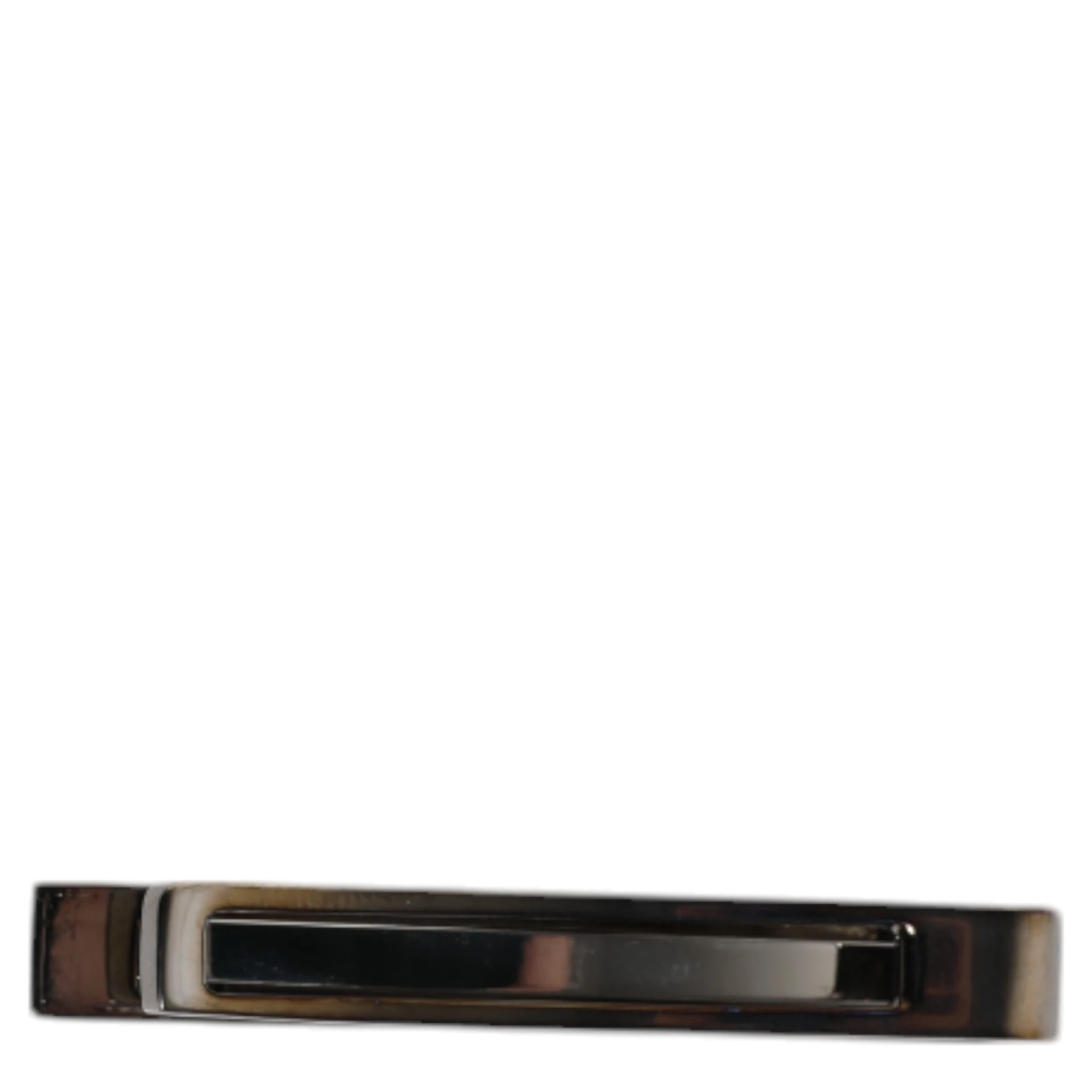 Black Tone Brass Logo Branded Tie Clip Bar