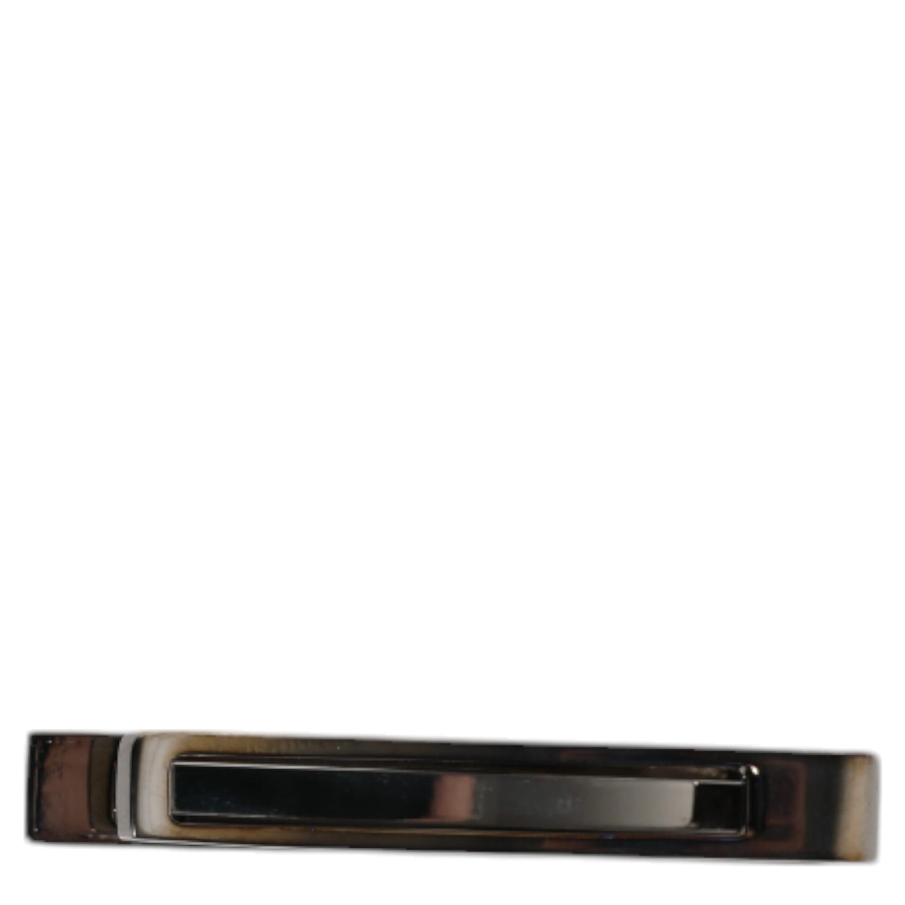Black Tone Brass Logo Branded Tie Clip Bar