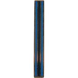 Gold Tone Brass Logo Branded Tie Clip Bar