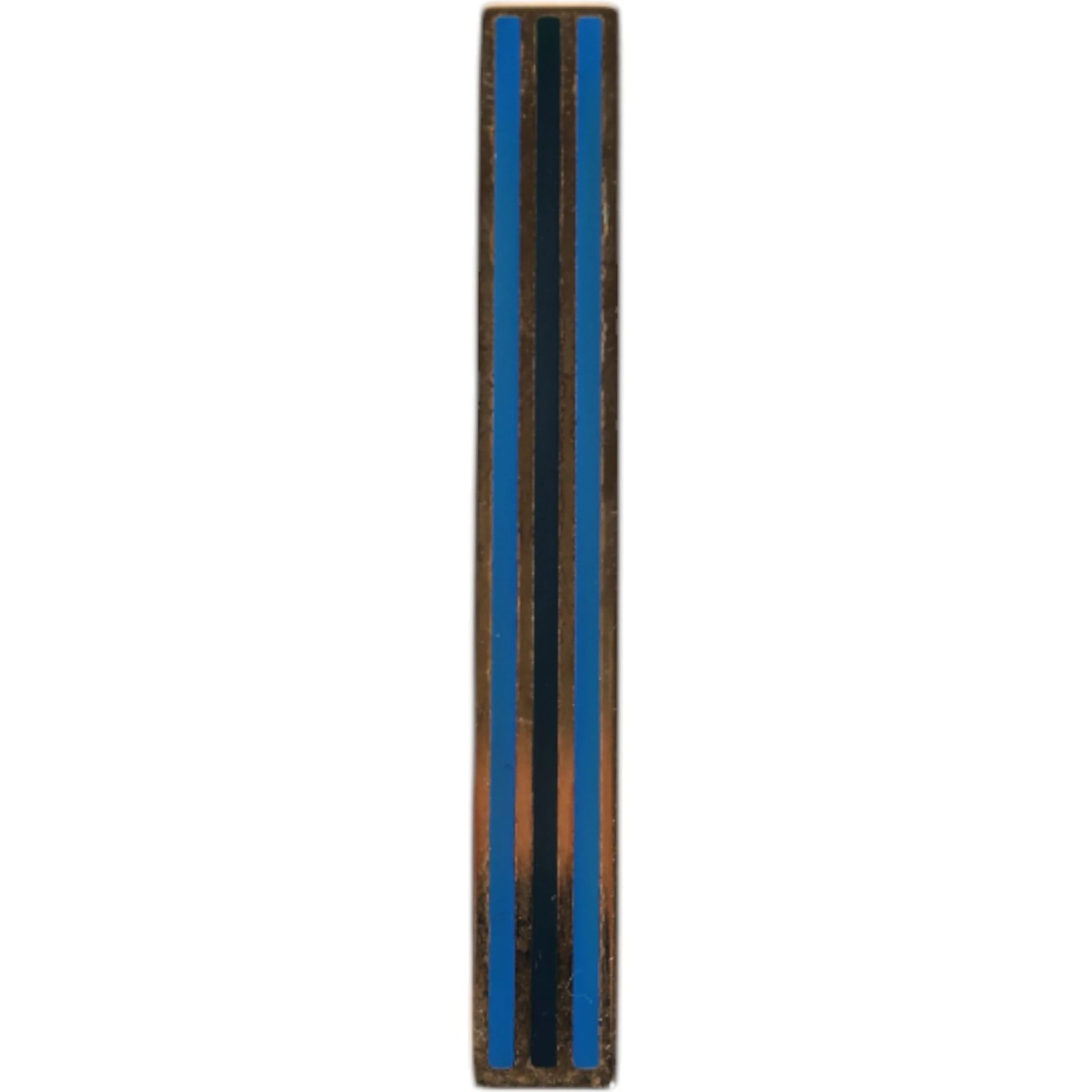 Gold Tone Brass Logo Branded Tie Clip Bar