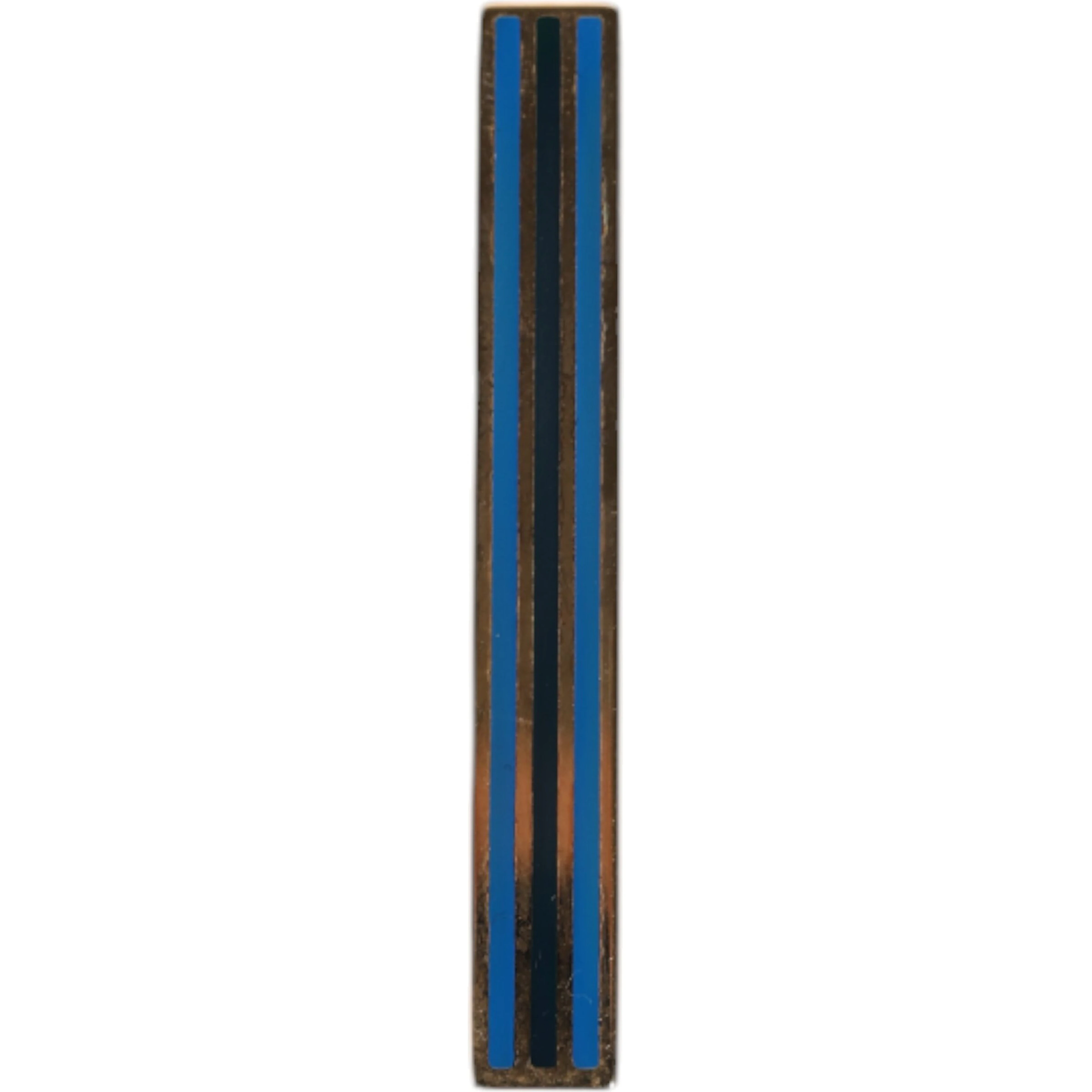 Gold Tone Brass Logo Branded Tie Clip Bar
