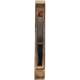 Gold Tone Brass Logo Branded Tie Clip Bar