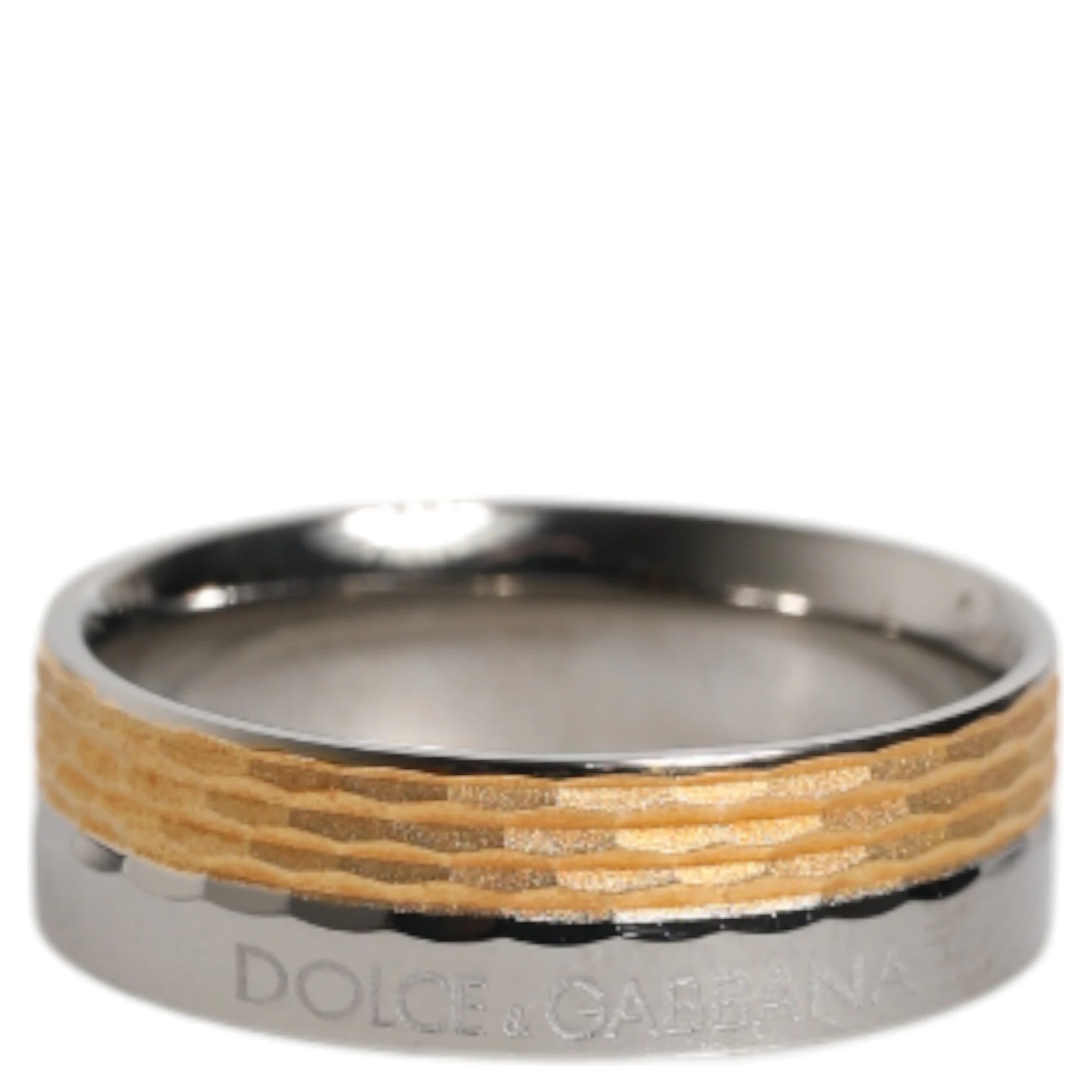 Gold Silver Tone Real Brass DG Logo Ring