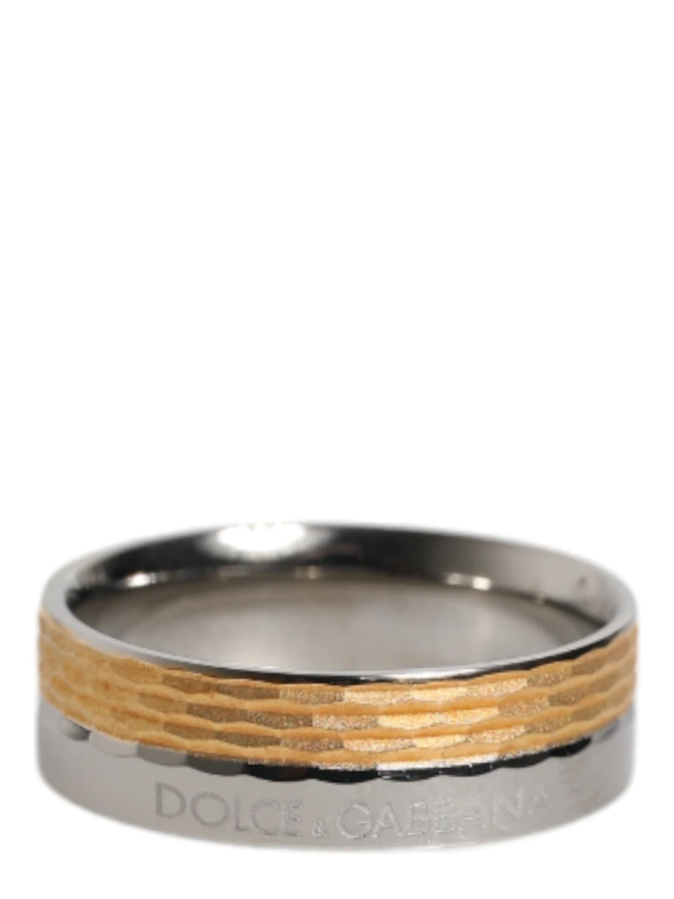 Gold Silver Tone Real Brass DG Logo Ring