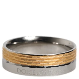 Gold Silver Tone Real Brass DG Logo Ring