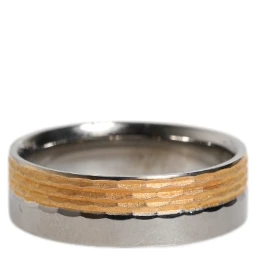 Gold Silver Tone Real Brass DG Logo Ring