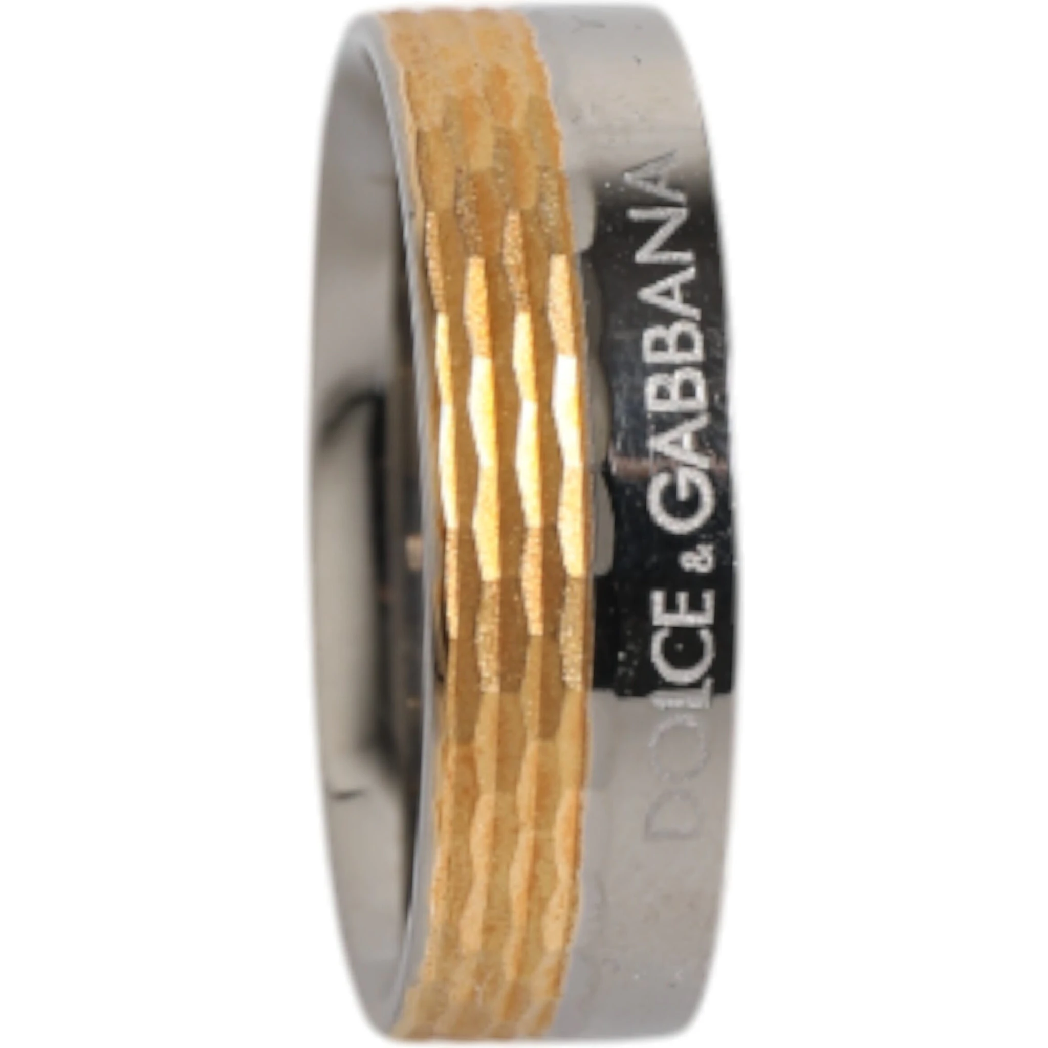 Gold Silver Tone Real Brass DG Logo Ring