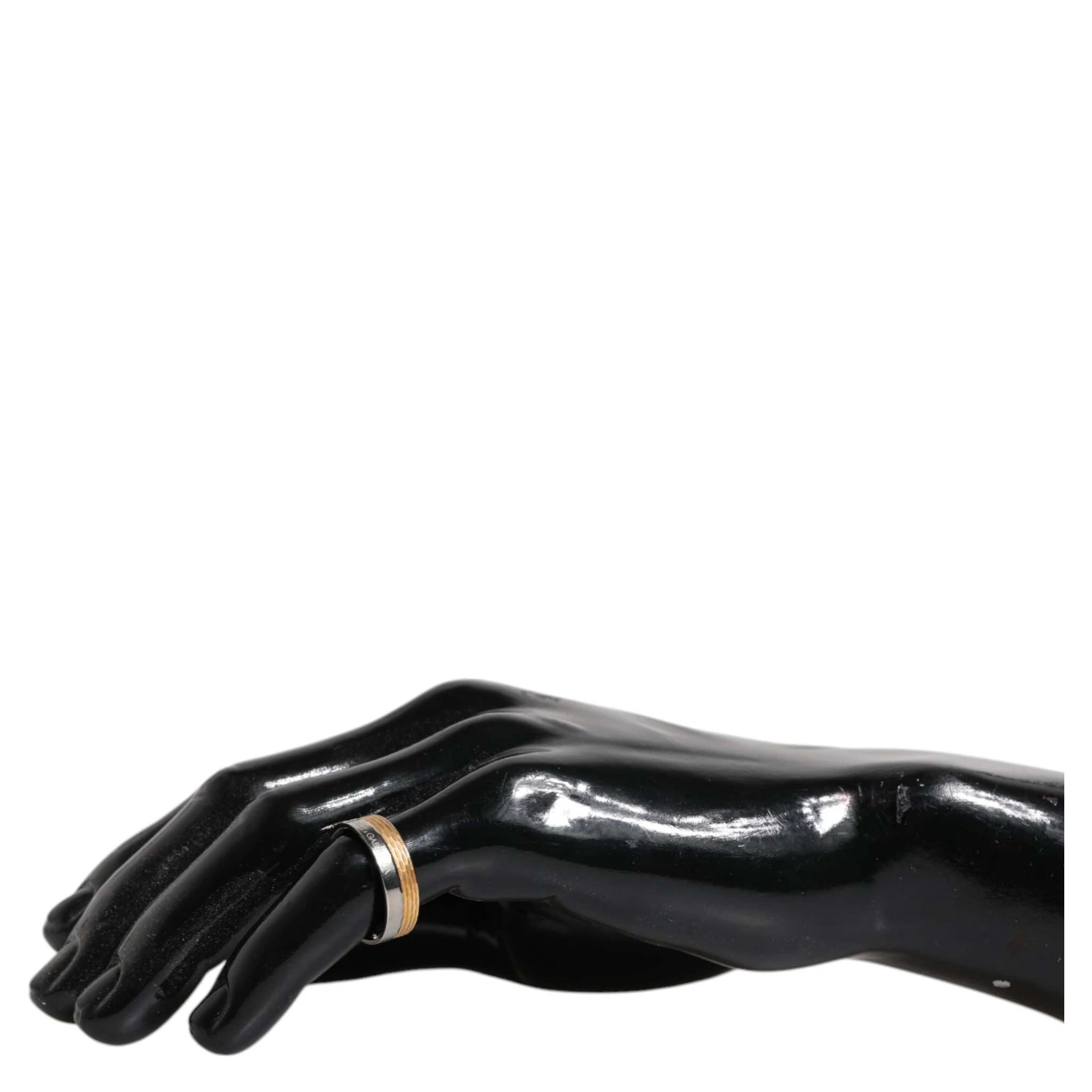 Gold Silver Tone Real Brass DG Logo Ring