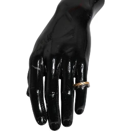 Gold Silver Tone Real Brass DG Logo Ring