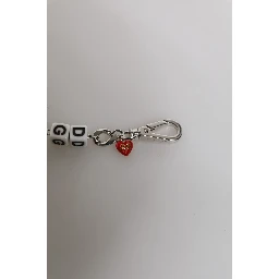 Silver Tone Brass Bead Dice Logo Embellish Charm Bracelet