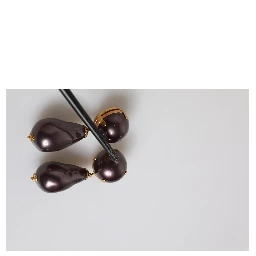 Gold Brass Black Pearl Clip On Dangling Jewelry Earrings
