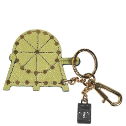 Multicolor Gold Tone Carretto Keychain Keyring