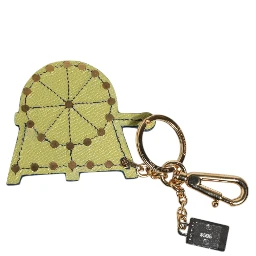 Multicolor Gold Tone Carretto Keychain Keyring