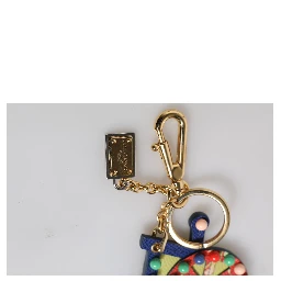 Multicolor Gold Tone Carretto Keychain Keyring