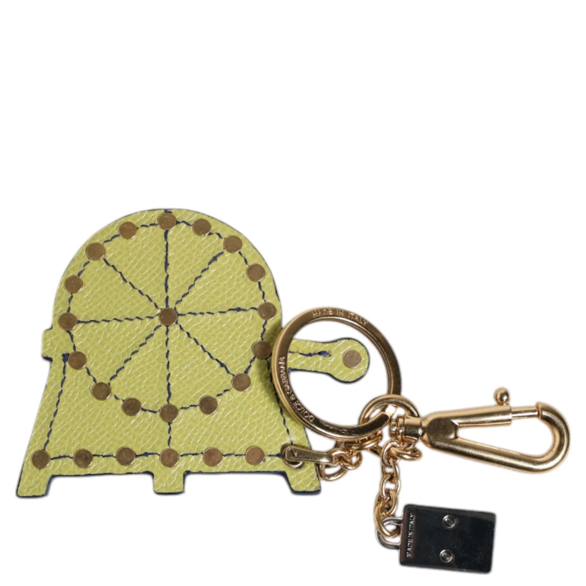 Multicolor Gold Tone Carretto Keychain Keyring