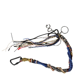 Multicolor Braided Rope Logo Bag Shoulder Strap