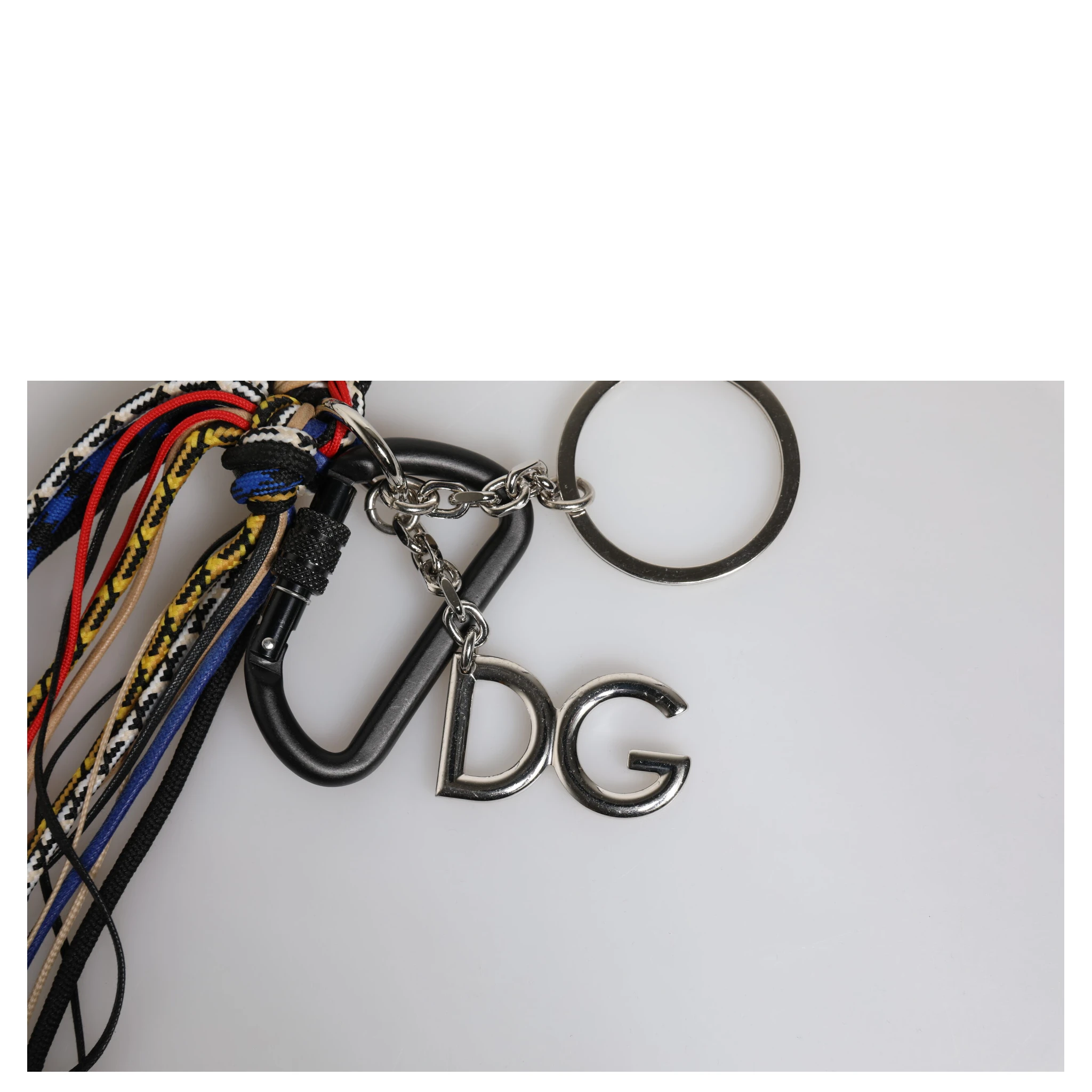 Multicolor Braided Rope Logo Bag Shoulder Strap