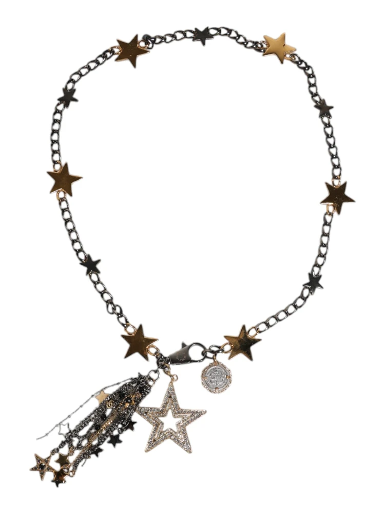 Silver Gold Brass Embellished Waist Chain Belt