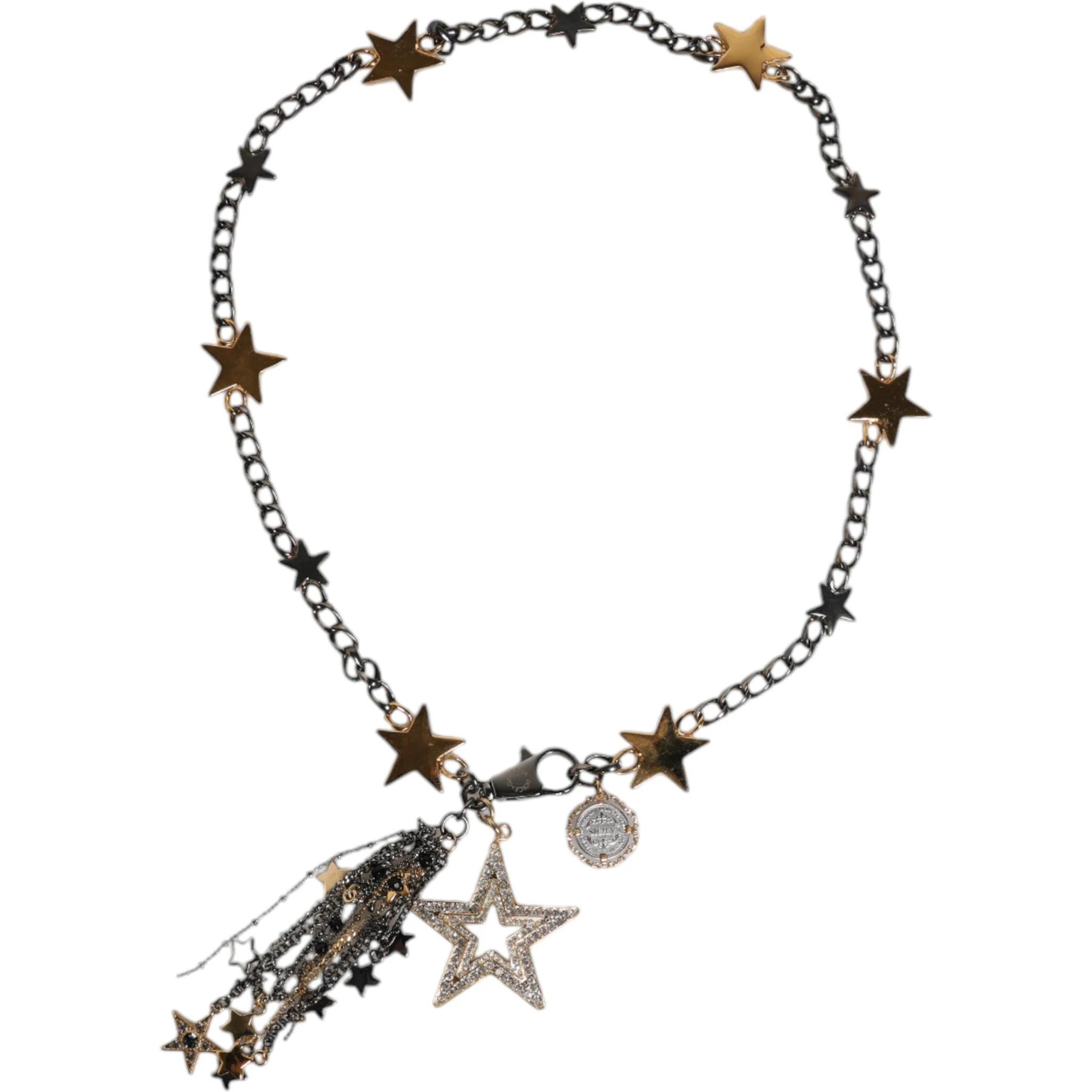 Silver Gold Brass Embellished Waist Chain Belt