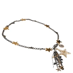 Silver Gold Brass Embellished Waist Chain Belt