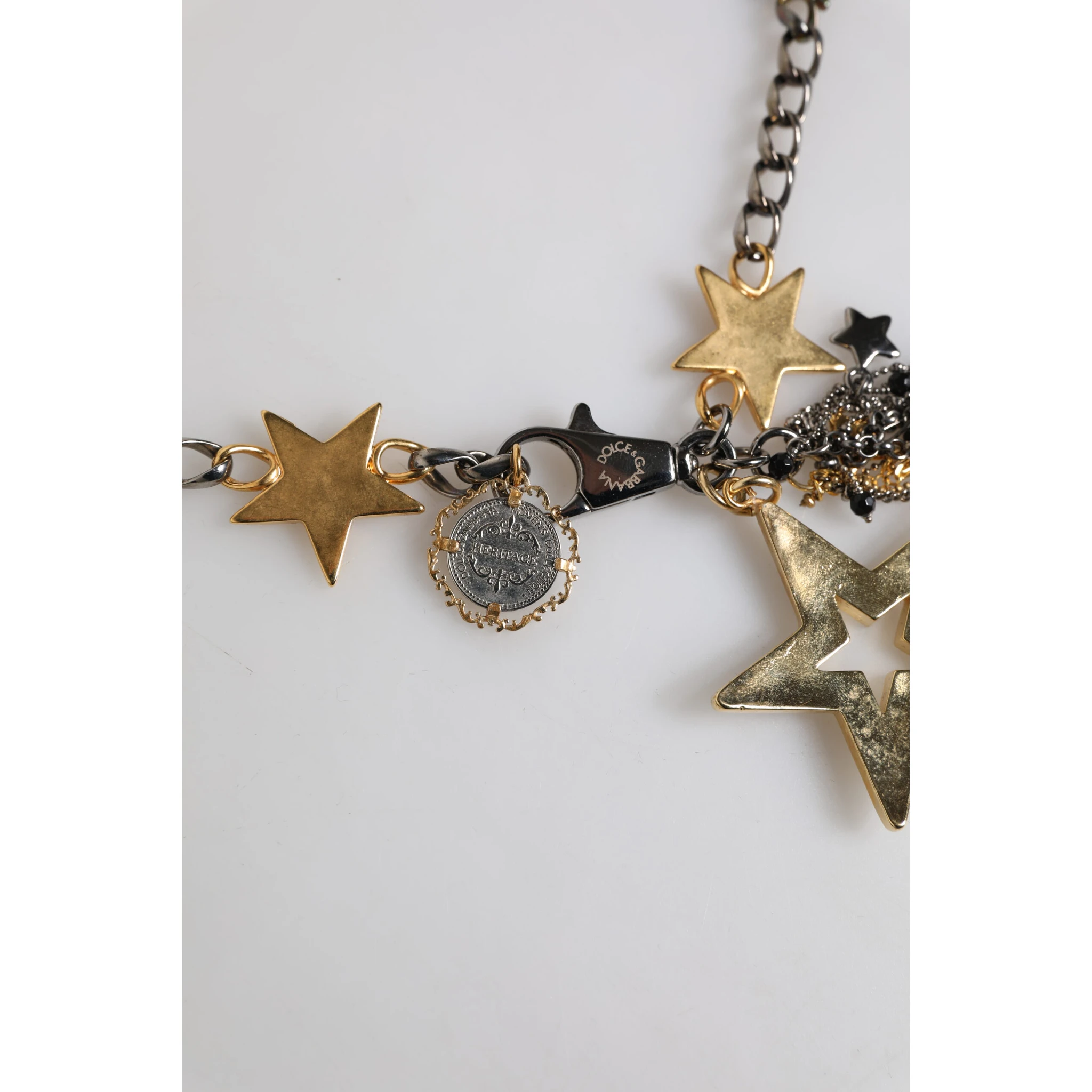 Silver Gold Brass Embellished Waist Chain Belt