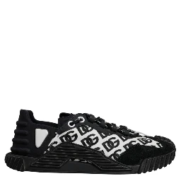 Black Logo Lace Up Low Top NS1 Sneakers Shoes
