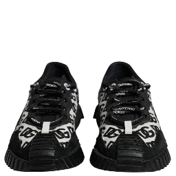 Black Logo Lace Up Low Top NS1 Sneakers Shoes
