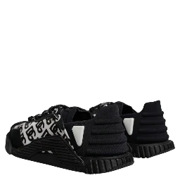 Black Logo Lace Up Low Top NS1 Sneakers Shoes