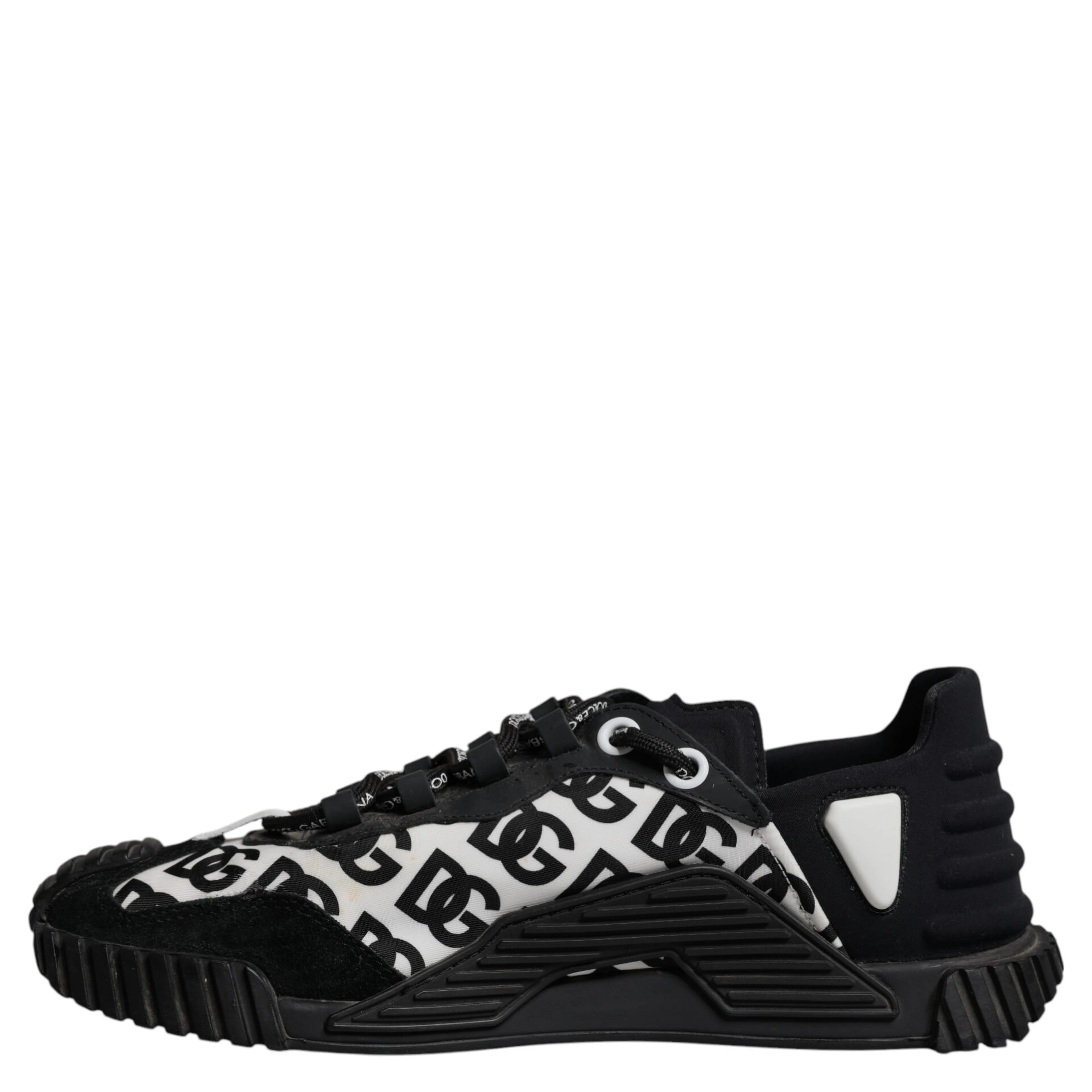 Black Logo Lace Up Low Top NS1 Sneakers Shoes