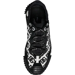 Black Logo Lace Up Low Top NS1 Sneakers Shoes