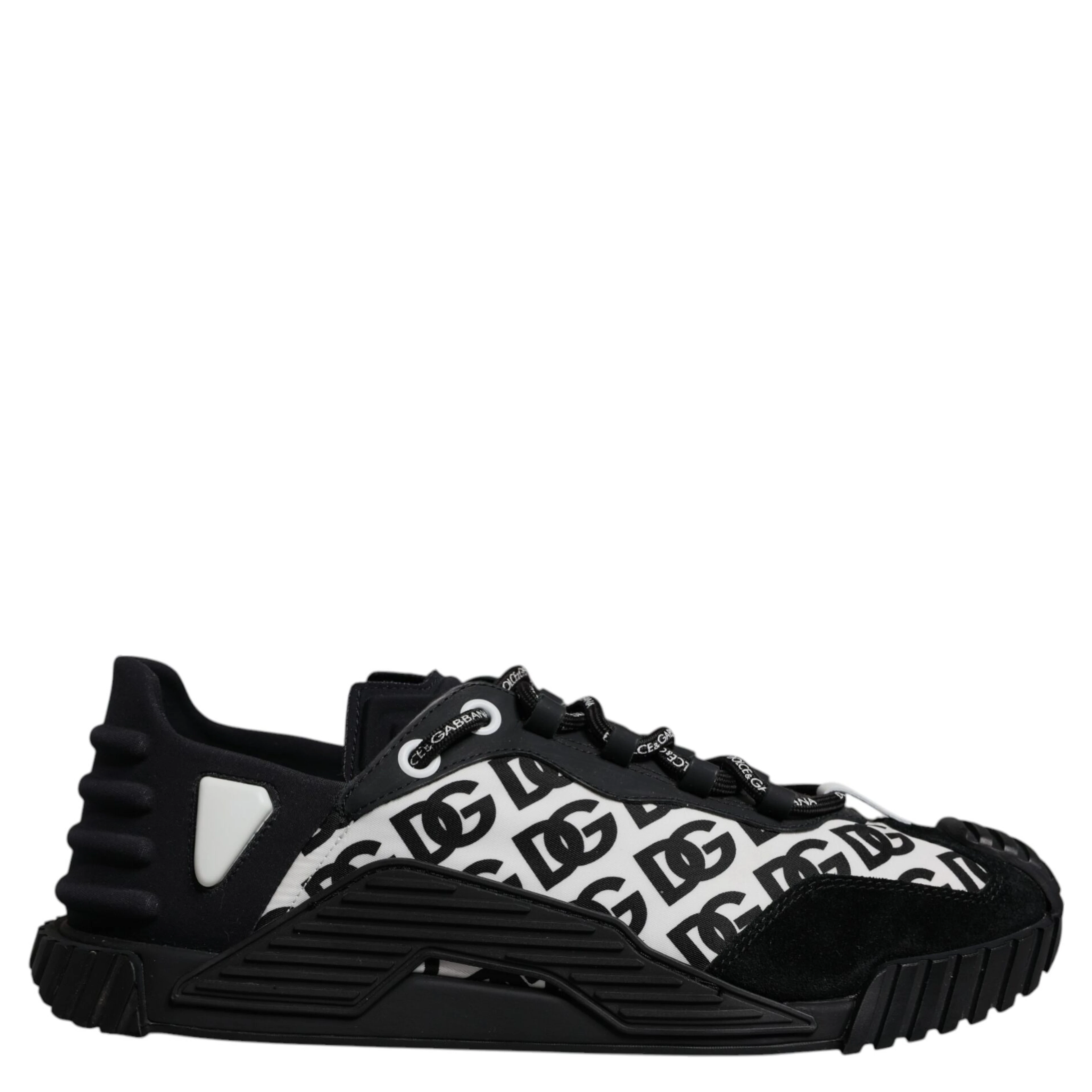 Black Logo Lace Up Low Top NS1 Sneakers Shoes