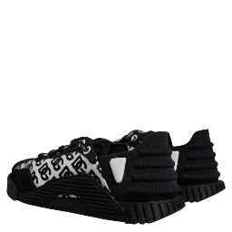 Black Logo Lace Up Low Top NS1 Sneakers Shoes