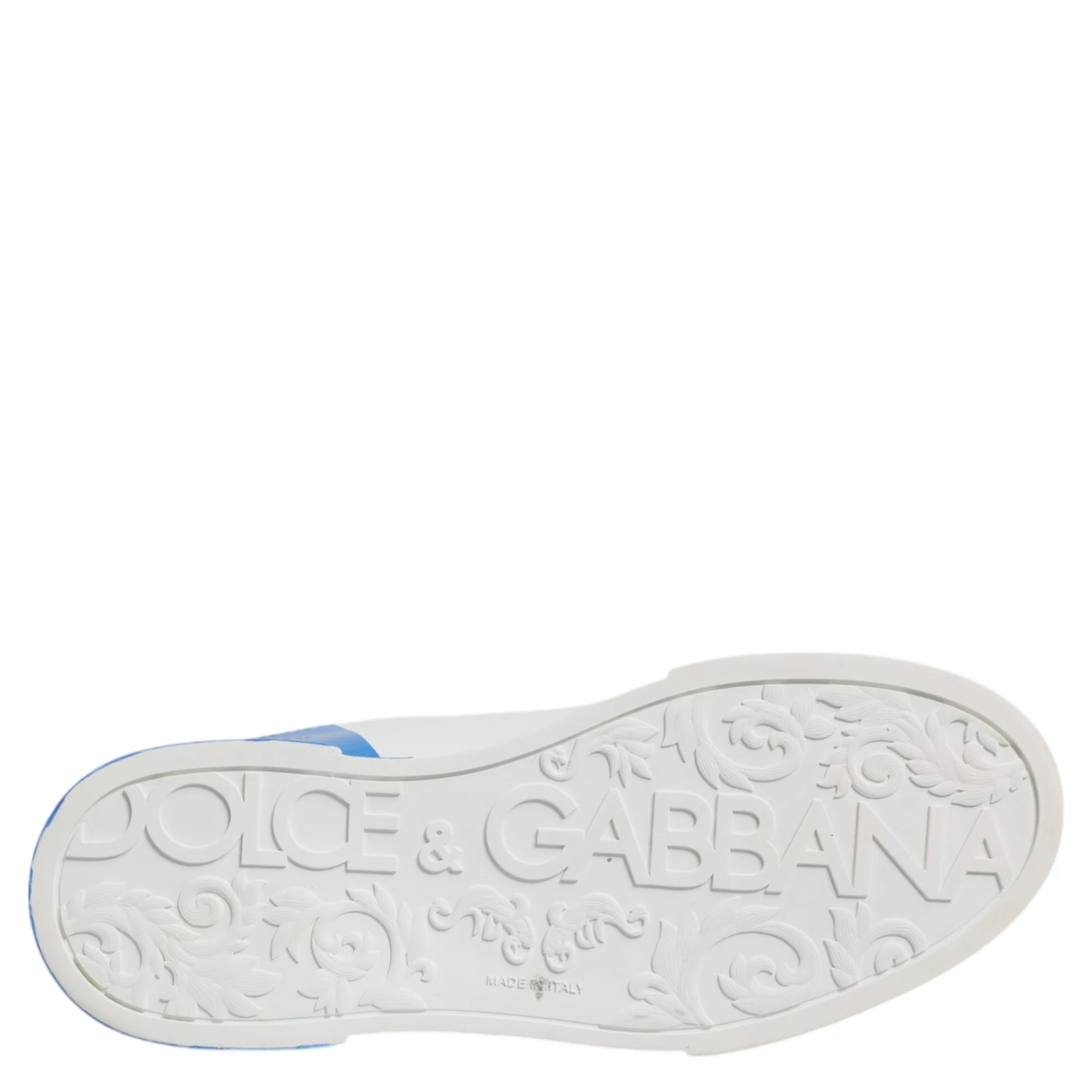 White Blue Leather Logo Low Top Sneakers Shoes