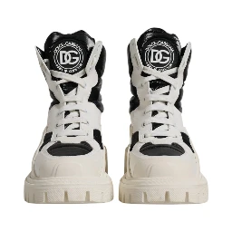 White Padded Mid Calf Lace Up Boots Shoes