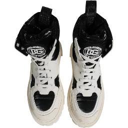 White Padded Mid Calf Lace Up Boots Shoes