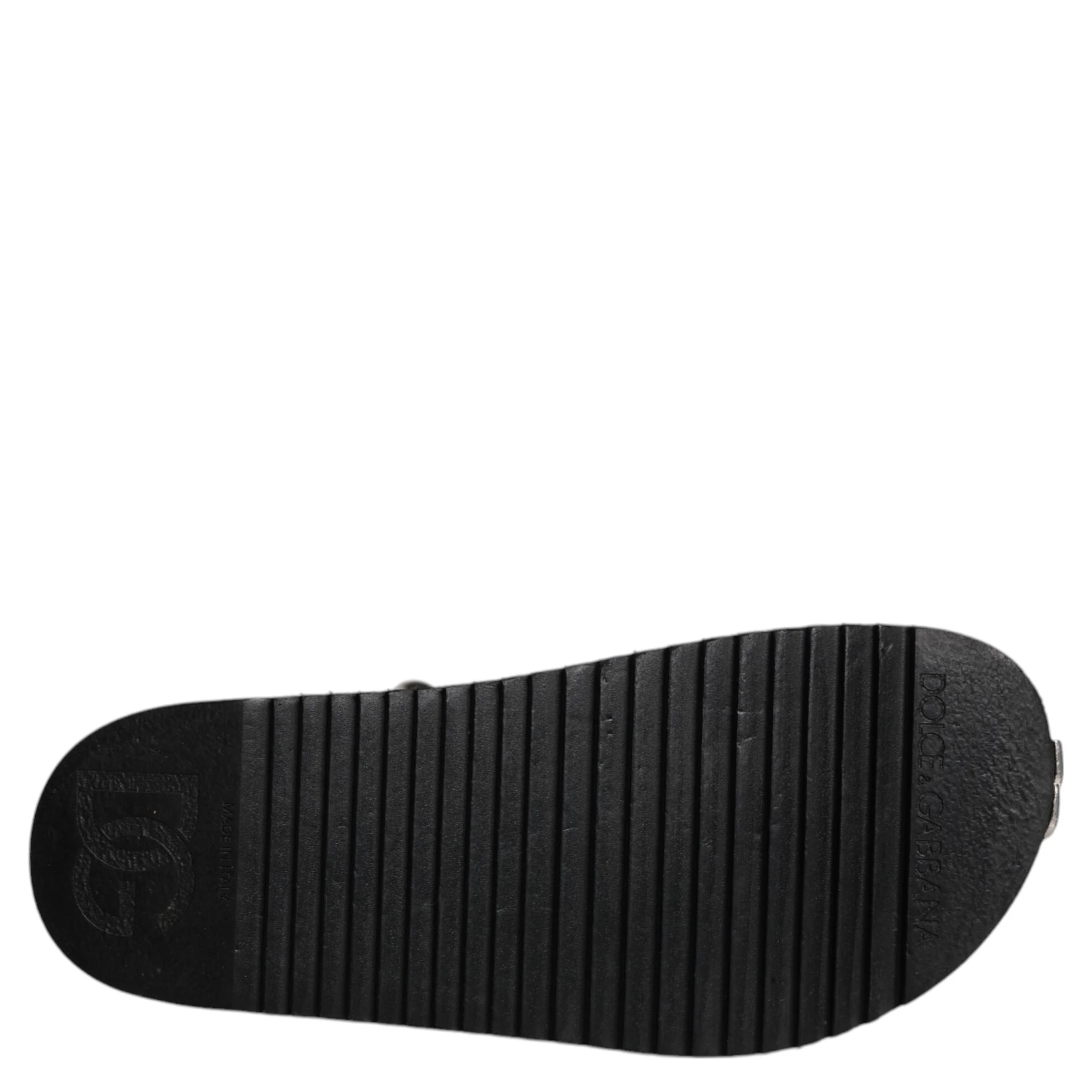 Black Crystal Embellish Strap Sandals Shoes