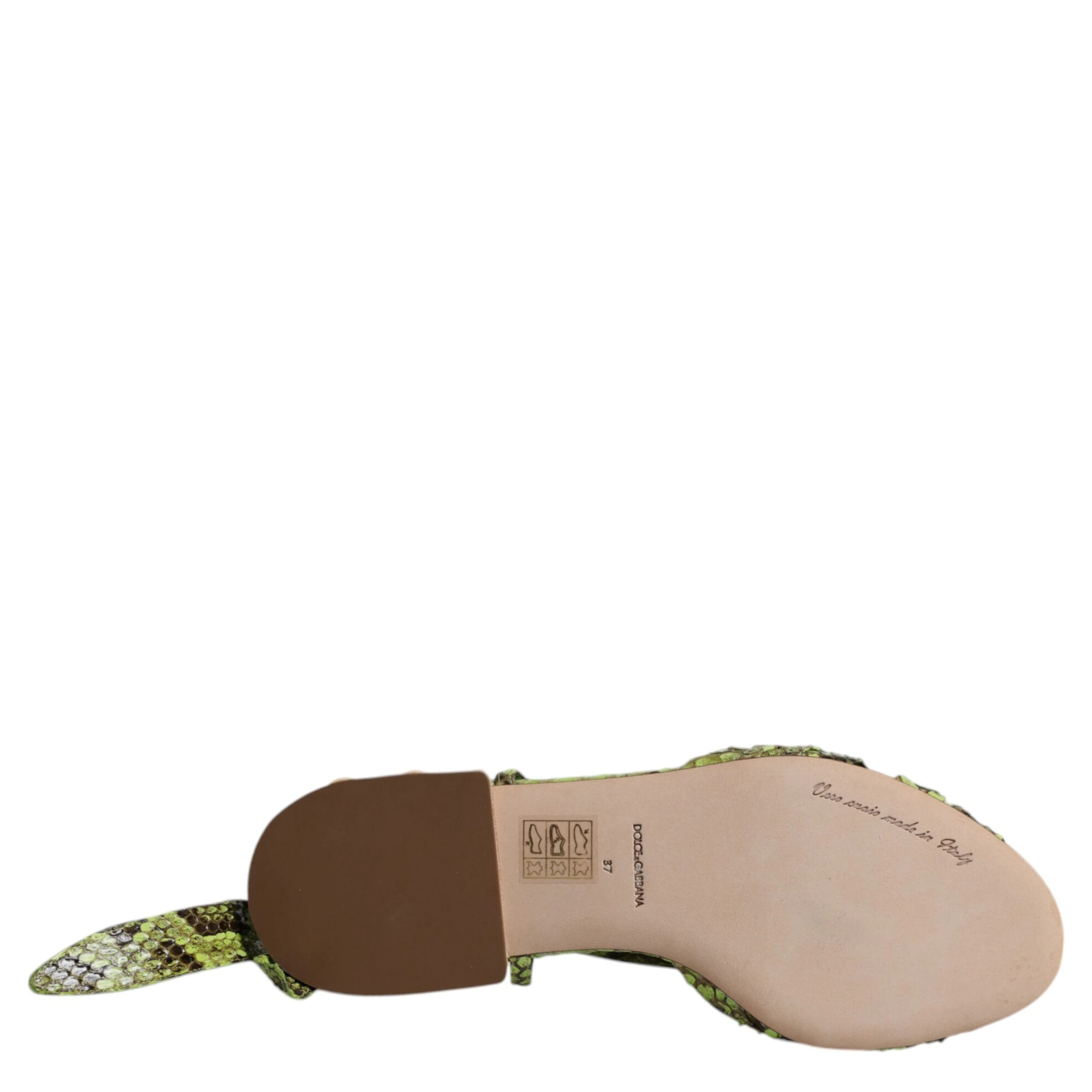 Green Animal Print Ankle Wrap Sandals Shoes