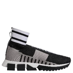 Black Gray Sorrento Socks Women Sneakers Shoes