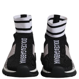 Black Gray Sorrento Socks Women Sneakers Shoes