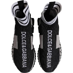 Black Gray Sorrento Socks Women Sneakers Shoes