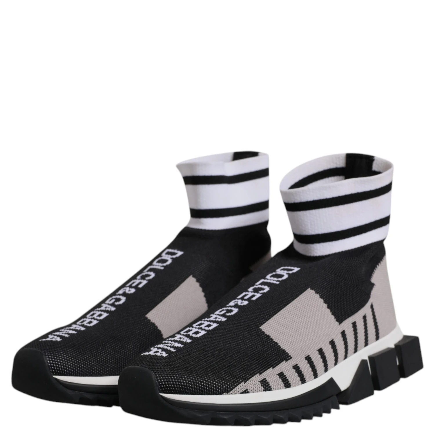 Black Gray Sorrento Socks Women Sneakers Shoes