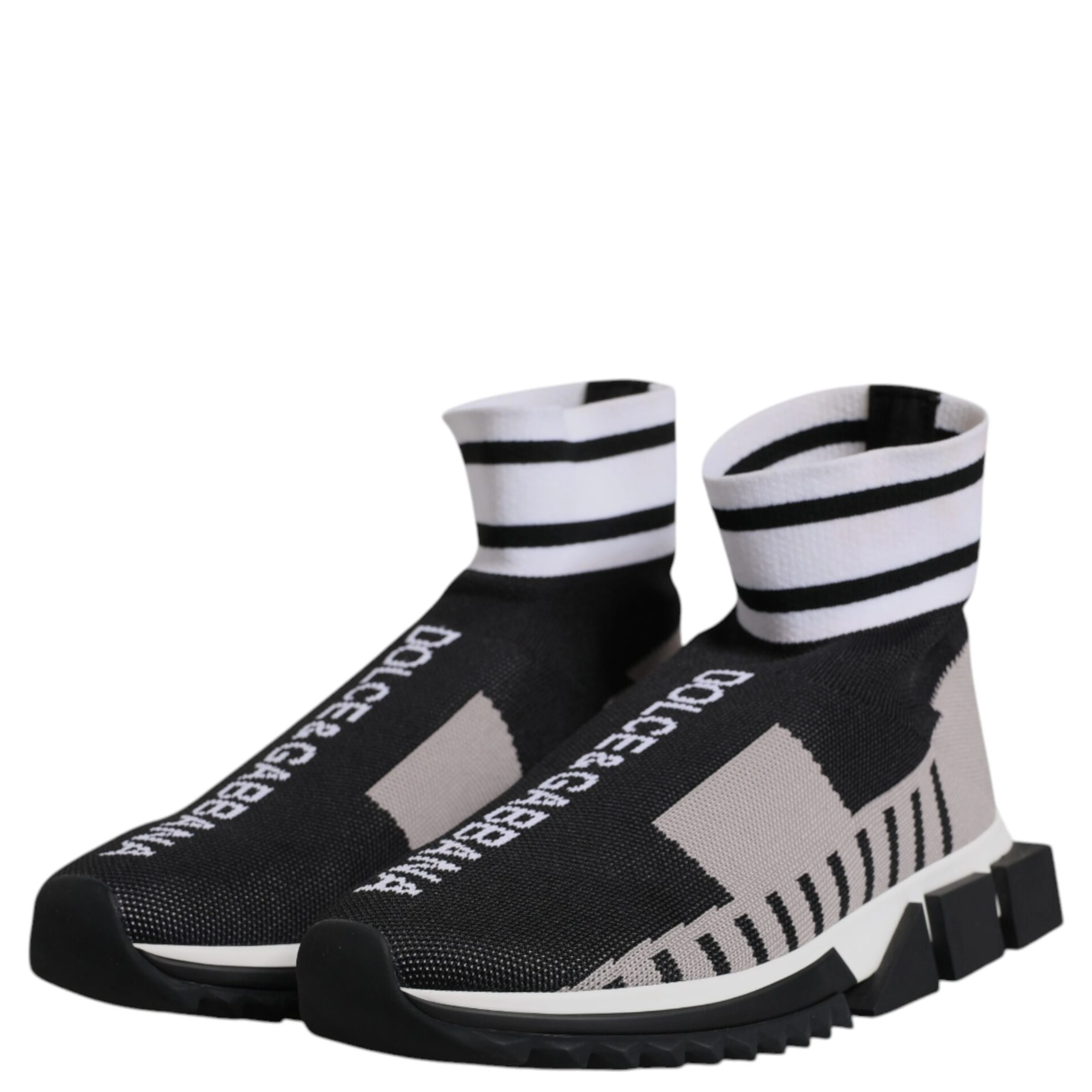 Black Gray Sorrento Socks Women Sneakers Shoes