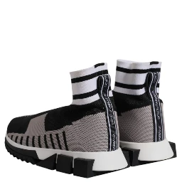 Black Gray Sorrento Socks Women Sneakers Shoes