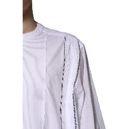 White Cotton Button Down Long Sleeves Shirt