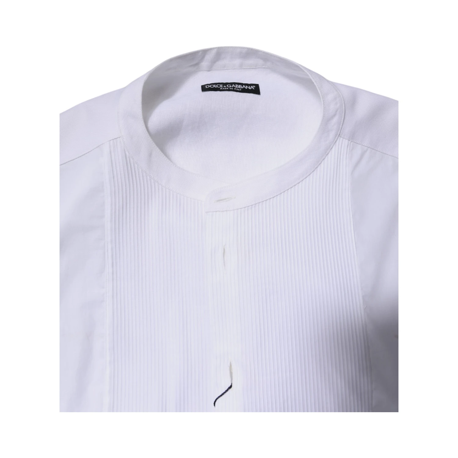 White Cotton Button Down Long Sleeves Shirt