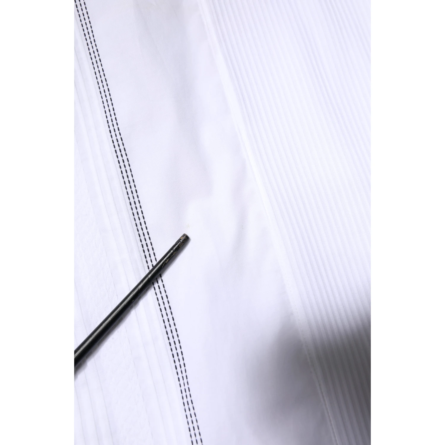 White Cotton Button Down Long Sleeves Shirt